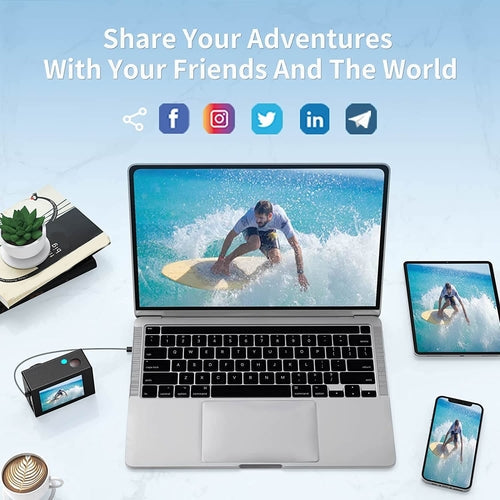 4K Étanche Toute La Caméra WiFi UHD Numérique + Télécommande RF Et Accessoires zenvirotech.ca