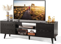 TV Stand 55 To 60 Inch With Storage Cabinets Sturdy