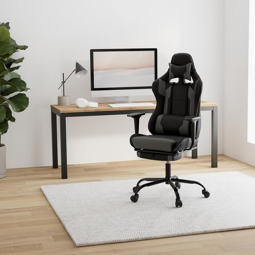 Chaise de bureau ergonomique à dos haut avec support lombaire gris zenvirotech.ca