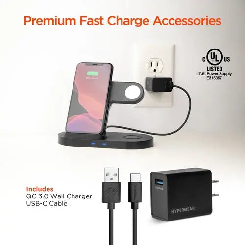 HyperGear 3-en-1 Station de recharge sans fil zenvirotech.ca