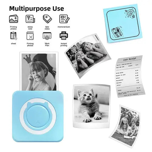Mini imprimante Portable autocollants thermiques papier sans encre Bluetooth zenvirotech.ca