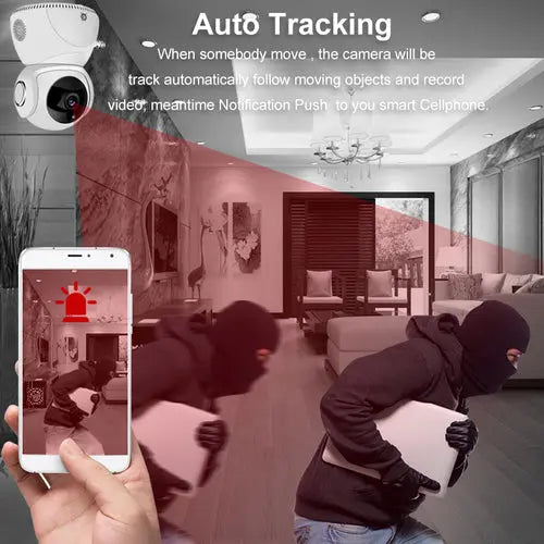 Caméra HD 1080P 360° Panoramique PTZ Wifi zenvirotech.ca