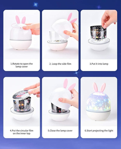 Night Light Projecter with Bluetooth Music Player