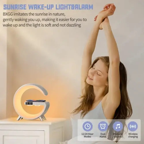 Chargeur sans fil multifonctionnel Réveil Haut-parleur APP Control zenvirotech.ca