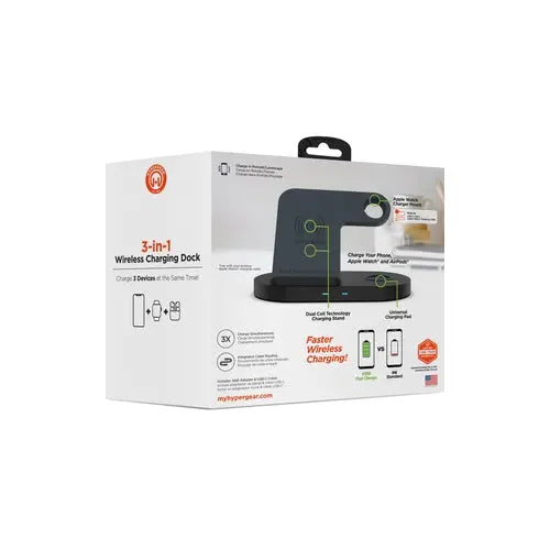 HyperGear 3-en-1 Station de recharge sans fil zenvirotech.ca
