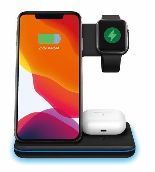 chargeur sens fils NINJA 3 en 1 pour telephonne a charge rapide