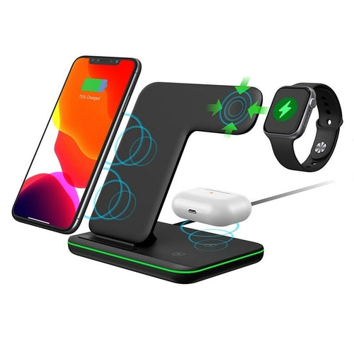 chargeur sens fils NINJA 3 en 1 pour telephonne a charge rapide
